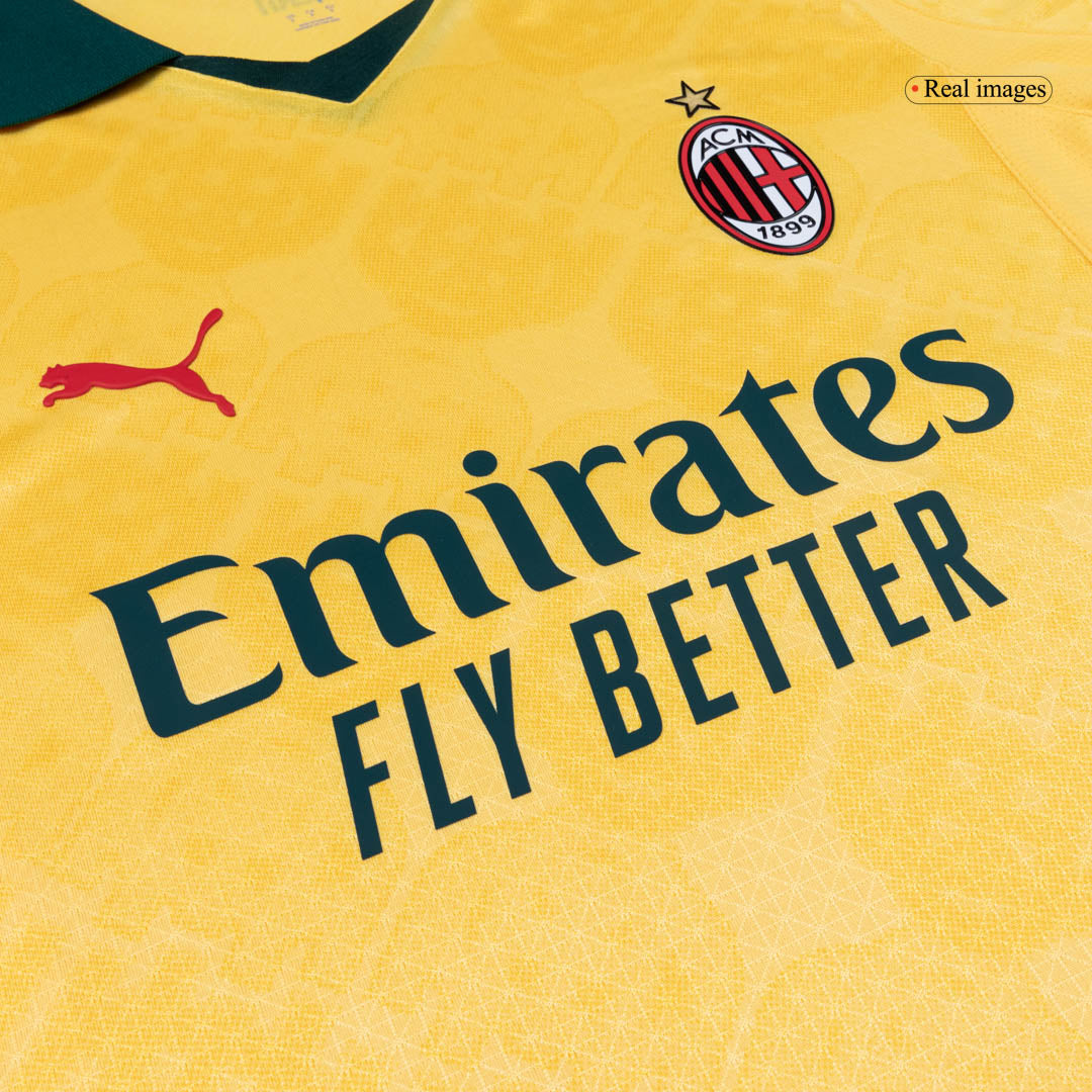 AC Milan Derde Spelersversie Voetbalshirt 2025/26 - Slim Fit - close-up