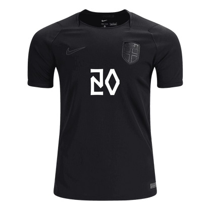NUSA #20 Heren Noorwegen Uit Voetbalshirt WK Voetbal 2026 - achterkant