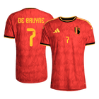 DE BRUYNE #7 België Spelersversie thuisshirt WK Voetbal 2026 - slim fit