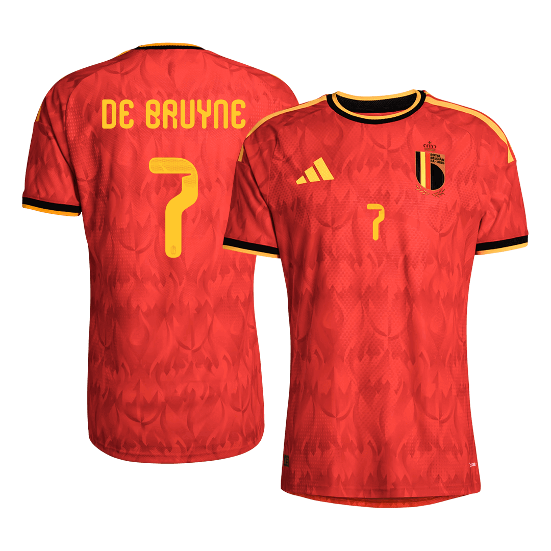 DE BRUYNE #7 België Thuis Spelersversie Voetbalshirt 2026 - Slim Fit