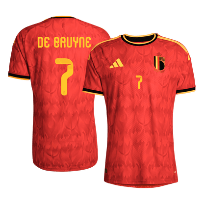 DE BRUYNE #7 België Thuis Spelersversie Voetbalshirt 2026 - Slim Fit
