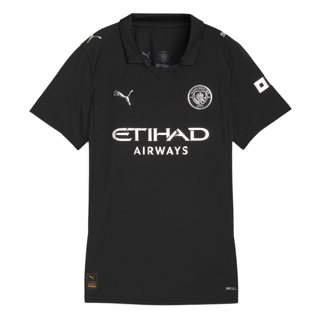 Dames Manchester City Uit Voetbalshirt 2025/26 - achterkant