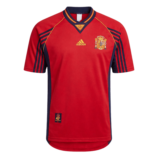 Retro Spanje Thuis Voetbalshirt 1998 - voorkant