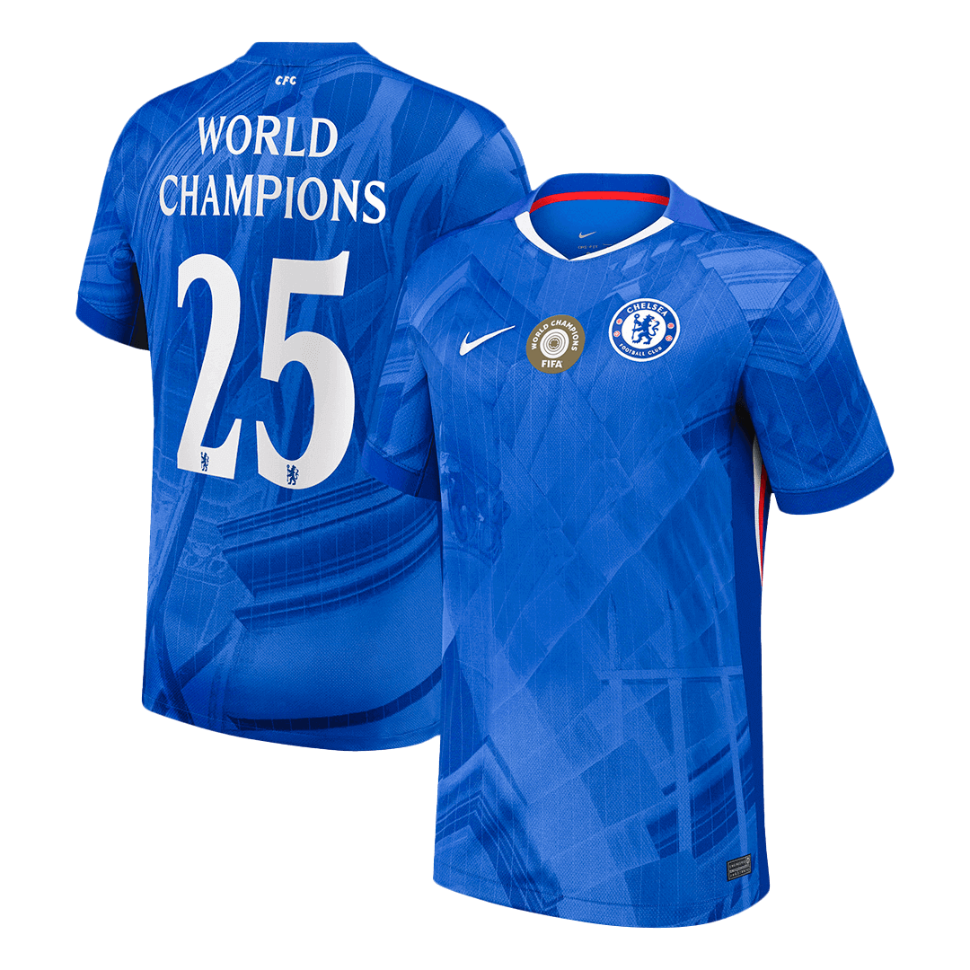 WORLD CHAMPIONS #25 Heren Chelsea Thuis Voetbalshirt 2025/26 [PREMIUM]