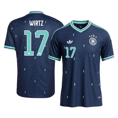WIRTZ #17 Heren Duitsland Uit Voetbalshirt WK Voetbal 2026 - voorkant