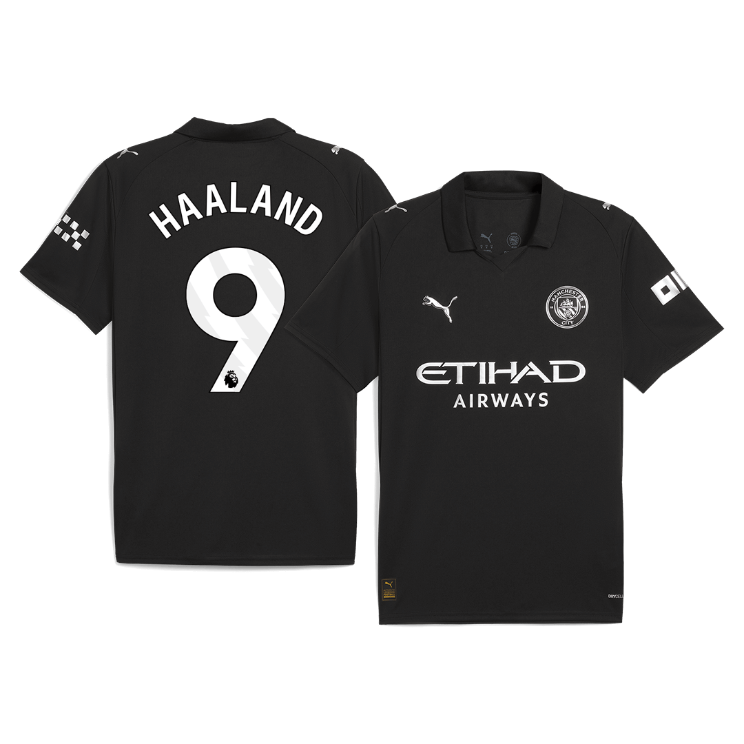 HAALAND #9 Heren Manchester City Uit Voetbalshirt 2025/26