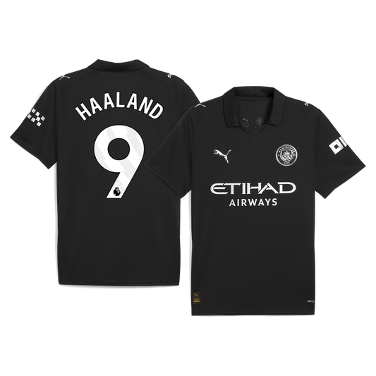 HAALAND #9 Heren Manchester City Uit Voetbalshirt 2025/26