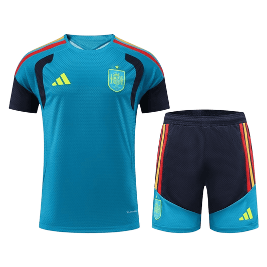 Spanje Pre-Match Spelersversie Set WK Voetbal 2026 - Slim Fit - voorkant