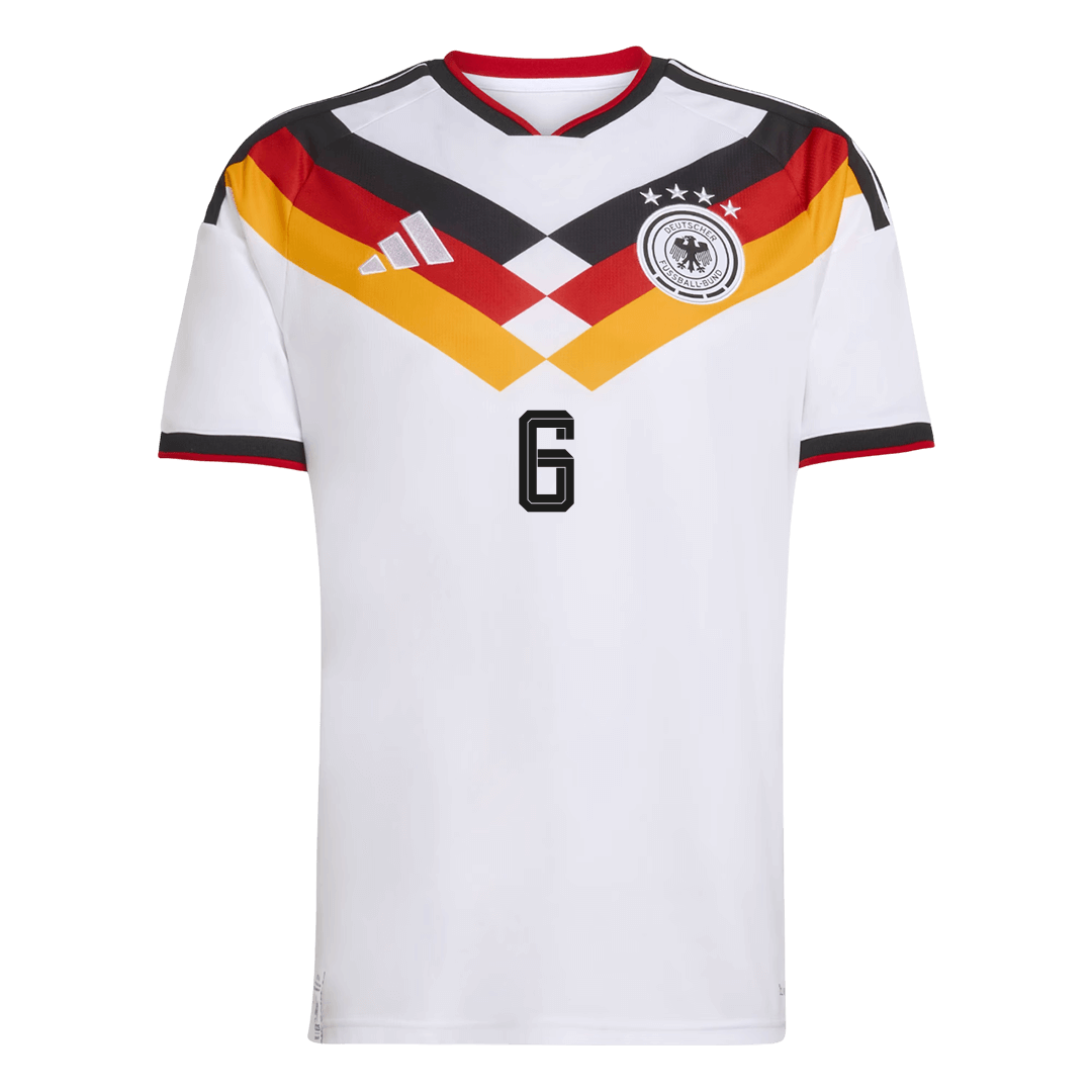KIMMICH #6 Heren Duitsland Thuis Voetbalshirt WK Voetbal 2026 - achterkant