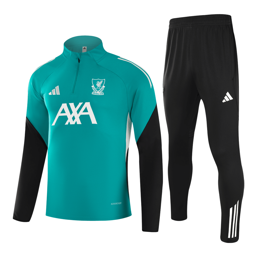 Liverpool Joggingpak met rit Set(top+broek) 2025/26 Green football shirt