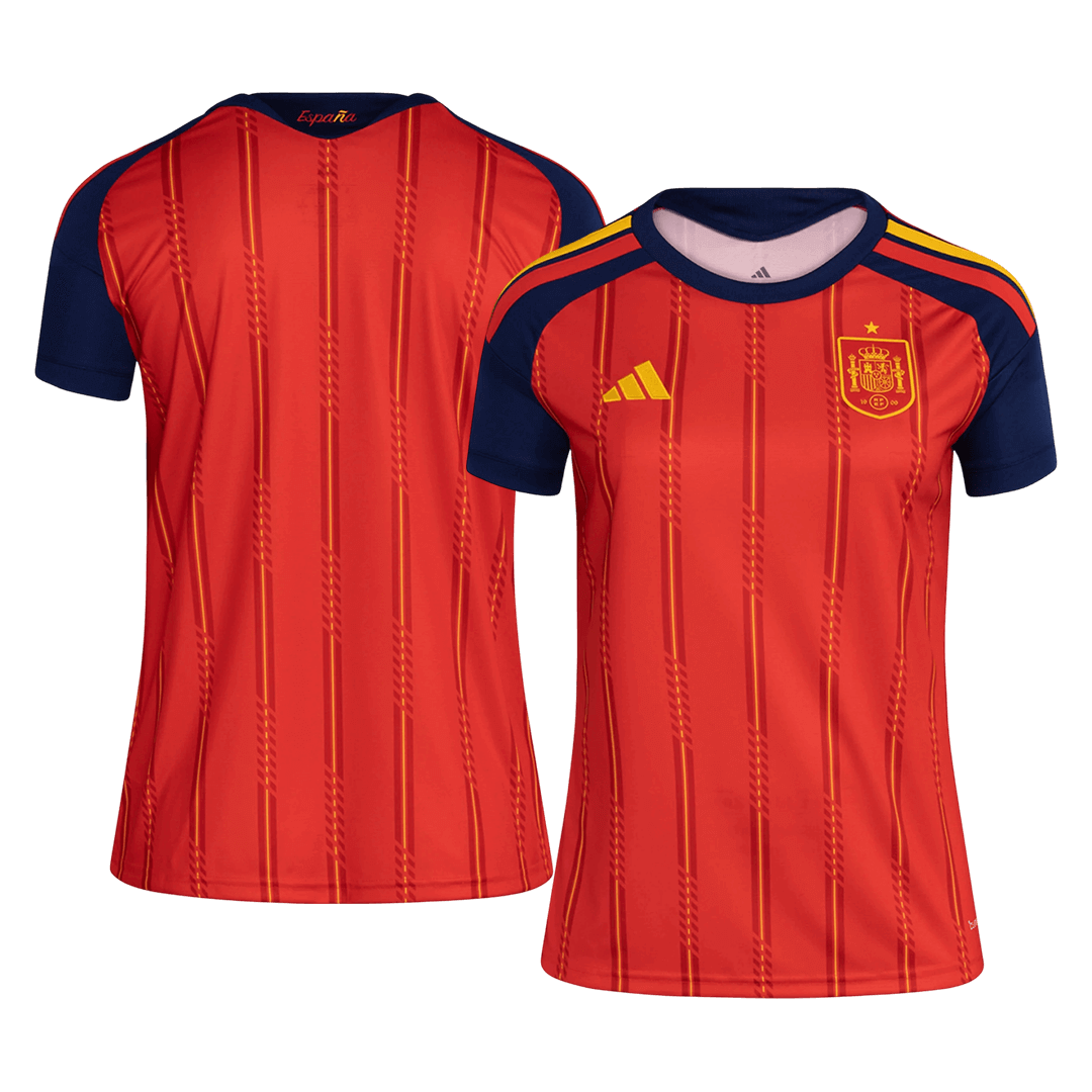Dames Spanje Thuis Voetbalshirt 2026 - achterkant
