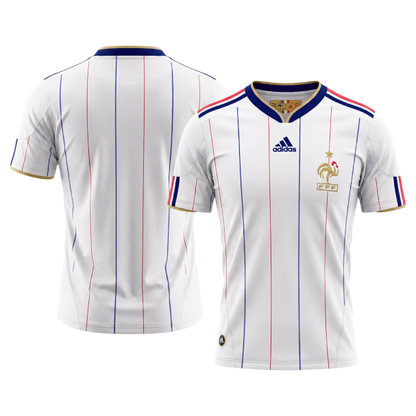 Retro Frankrijk Uit Voetbalshirt 2010 - detail