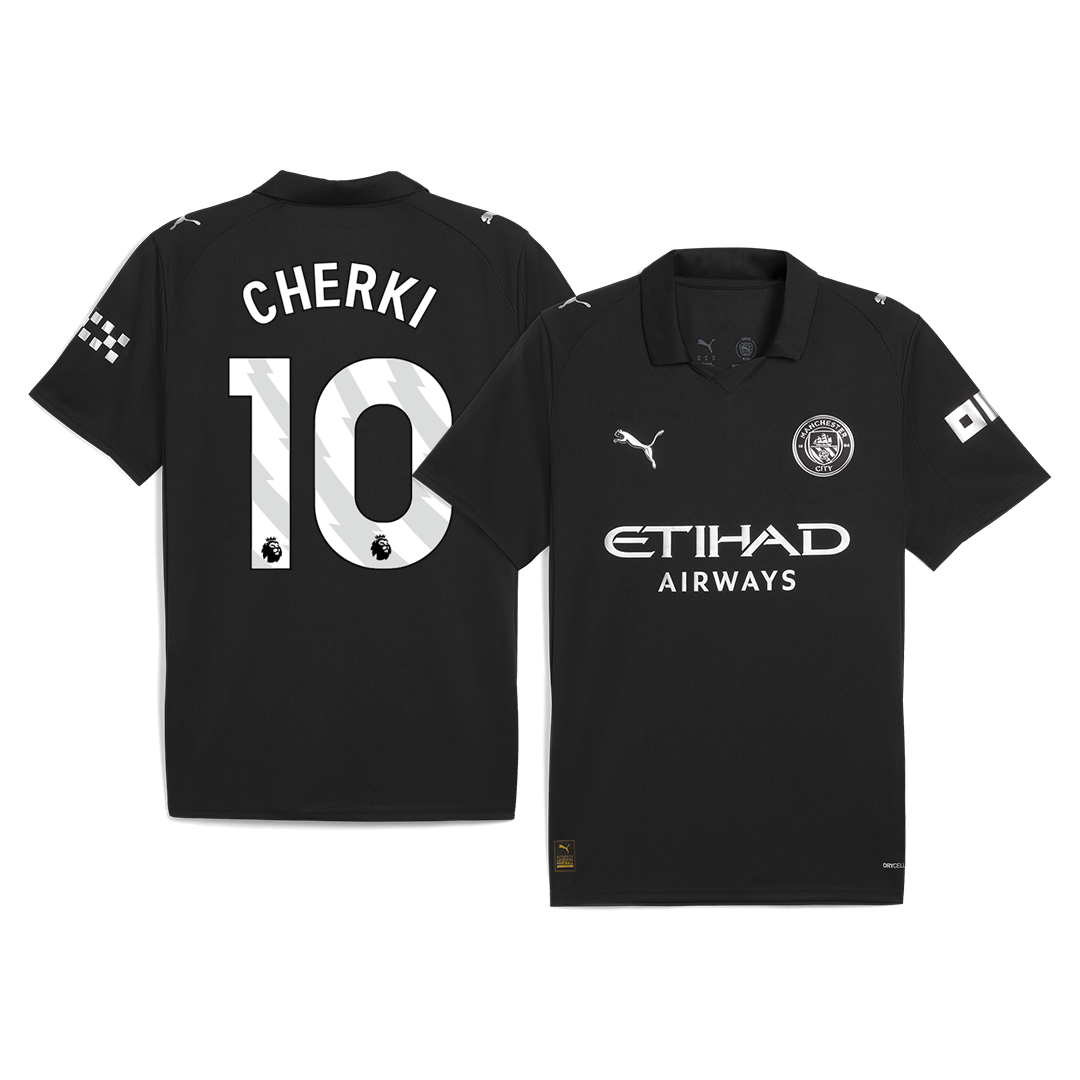 CHERKI #10 Heren Manchester City Uit Voetbalshirt 2025/26 - voorkant