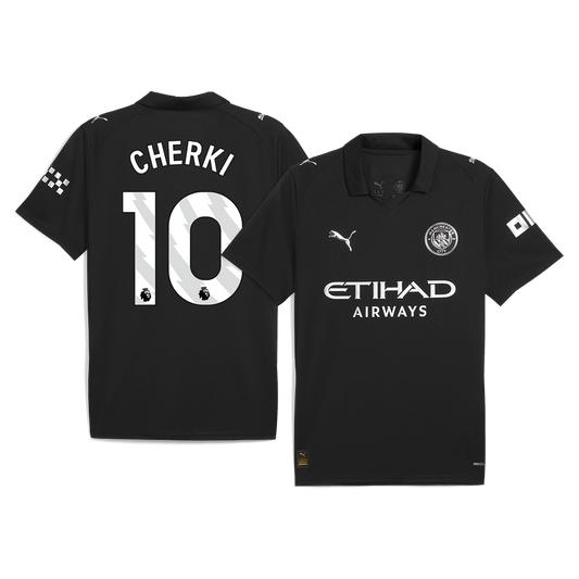 CHERKI #10 Heren Manchester City Uit Voetbalshirt 2025/26 - voorkant
