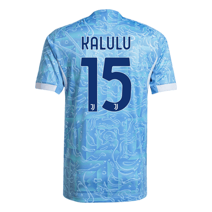KALULU #15 Juventus Uit Spelersversie Voetbalshirt 2025/26 - Slim Fit - zijkant