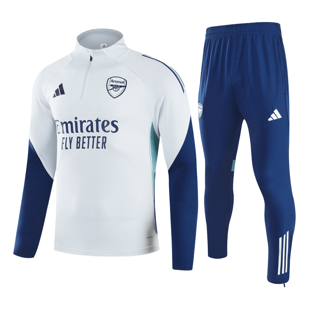 Arsenal Joggingpak met rit Set(top+broek) 2025/26 White football shirt
