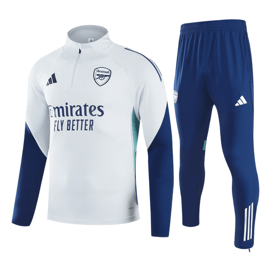 Arsenal Joggingpak met rit Set(top+broek) 2025/26 White football shirt
