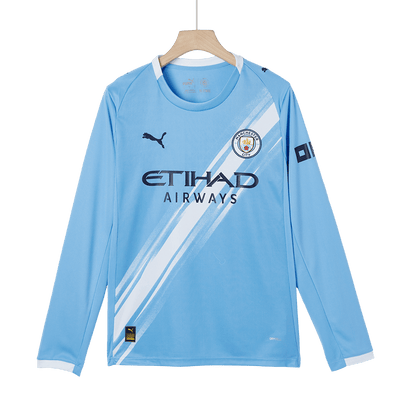 Heren Manchester City Thuis Lange Mouwen Voetbalshirt 2025/26 - extra