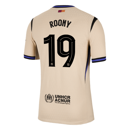 ROONY #19 Barcelona Uit Spelersversie Voetbalshirt 2025/26 - UCL - Slim Fit - detail