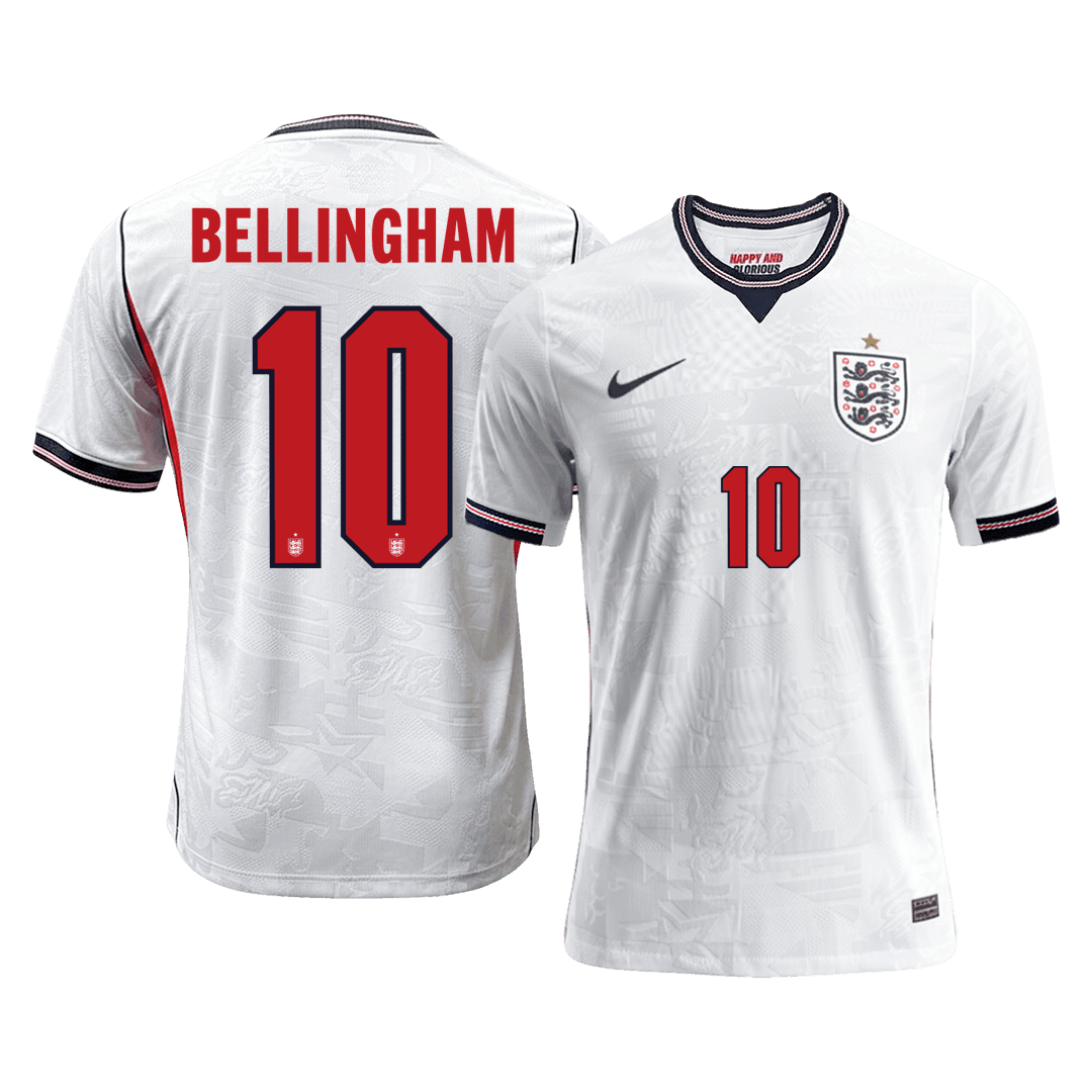 BELLINGHAM #10 Engeland Thuis Spelersversie Voetbalshirt WK Voetbal 2026 - Slim Fit - voorkant