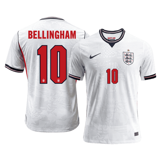 BELLINGHAM #10 Engeland Thuis Spelersversie Voetbalshirt WK Voetbal 2026 - Slim Fit - voorkant