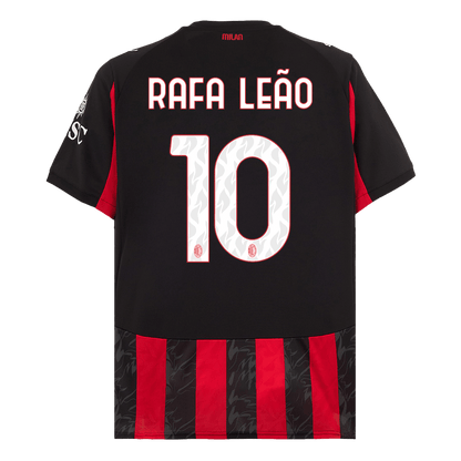 RAFA LEÃO #10 Heren AC Milan Thuis Voetbalshirt 2025/26 [PREMIUM] - close-up