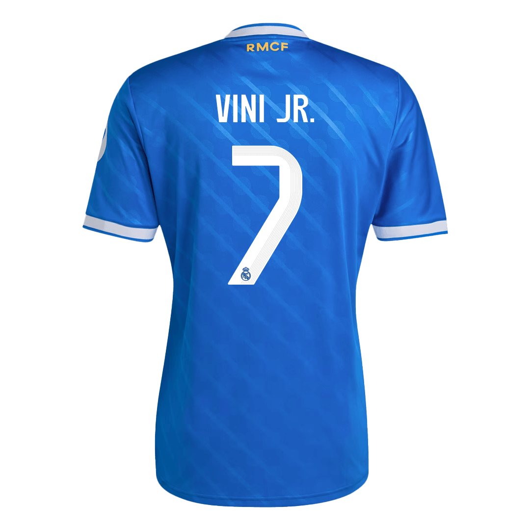 VINI JR. #7 Heren Real Madrid Derde Voetbalshirt 2025/26 - detail