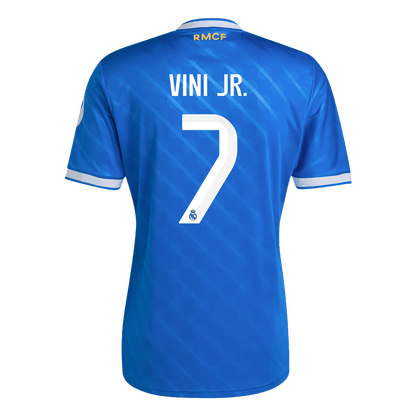 VINI JR. #7 Heren Real Madrid Derde Voetbalshirt 2025/26 - detail