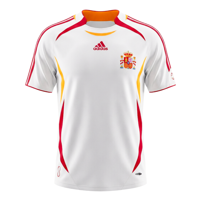 Retro Spanje Uit Voetbalshirt 2006 2025/26