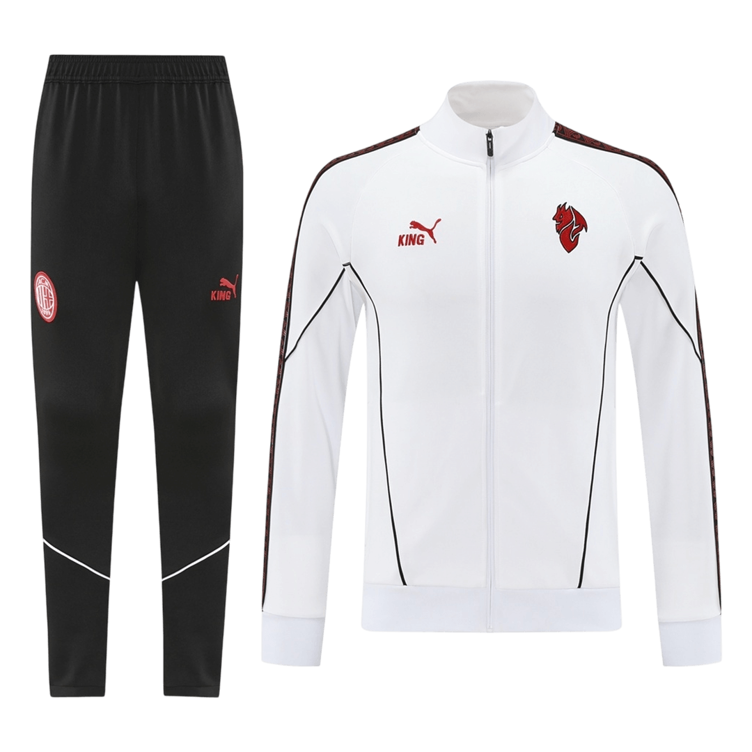 AC Milan Trainingsjack Set(Jas+Broek) 2025/26 White football shirt