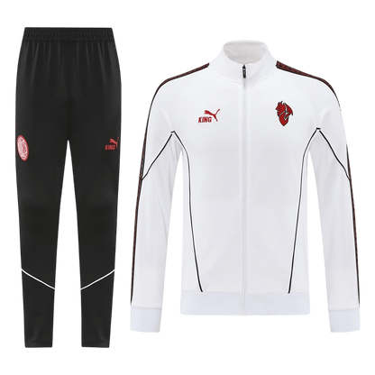 AC Milan Trainingsjack Set(Jas+Broek) 2025/26 White football shirt