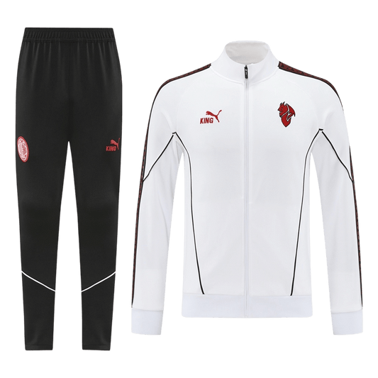 AC Milan Trainingsjack Set(Jas+Broek) 2025/26 White football shirt