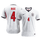 RICE #4 Engeland Spelersversie thuisshirt WK Voetbal 2026 - slim fit