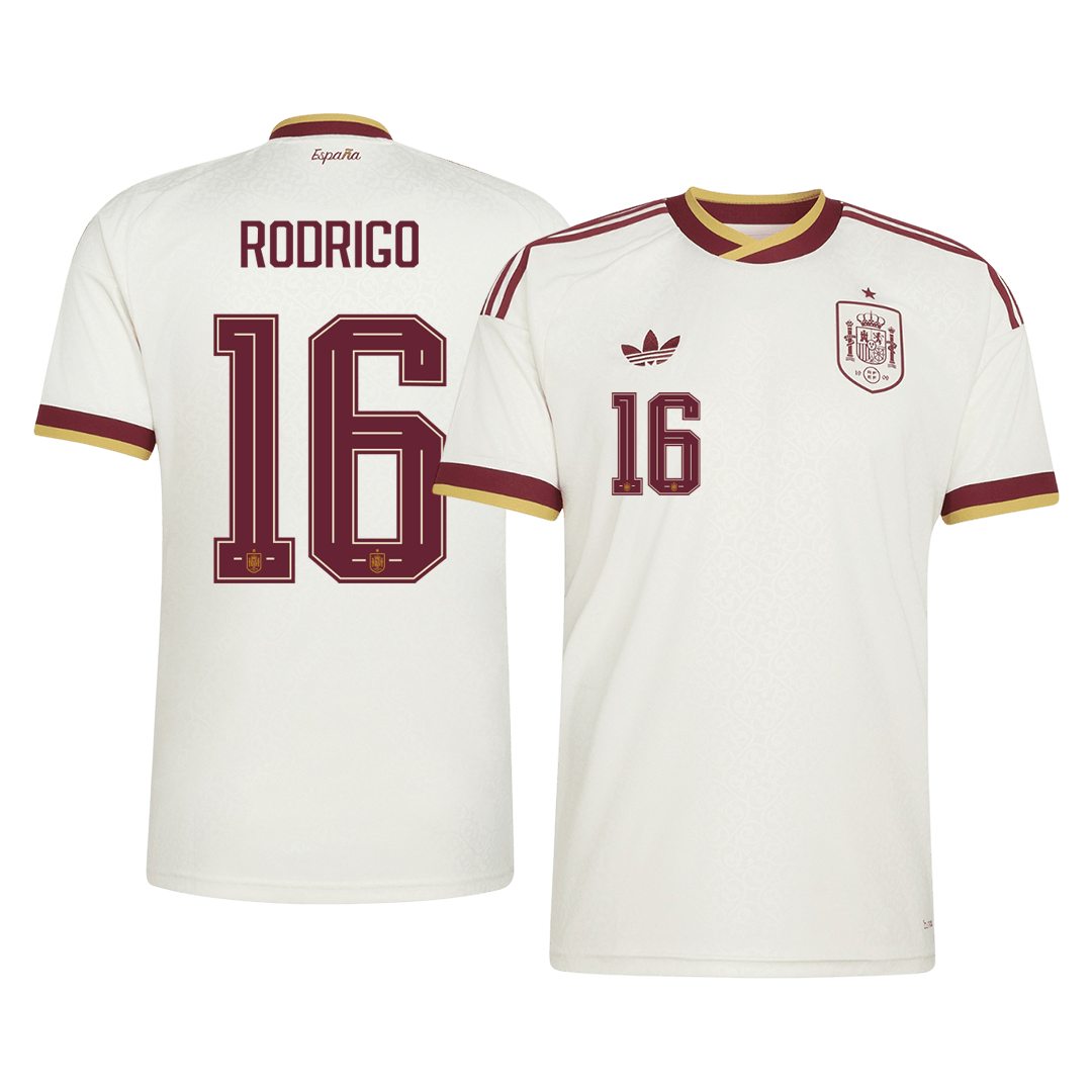 RODRIGO #16 Heren Spanje uitshirt WK Voetbal 2026