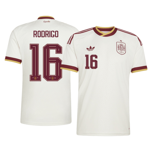 RODRIGO #16 Heren Spanje uitshirt WK Voetbal 2026