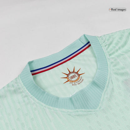 DEMBELE #7 Frankrijk Uit Spelersversie Voetbalshirt WK Voetbal 2026 - Slim Fit - zijkant