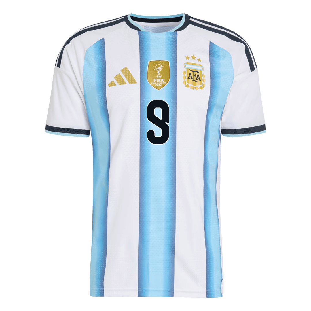 J.ÁLVAREZ #9 Argentinië Thuis Spelersversie Voetbalshirt 2026 - Slim Fit