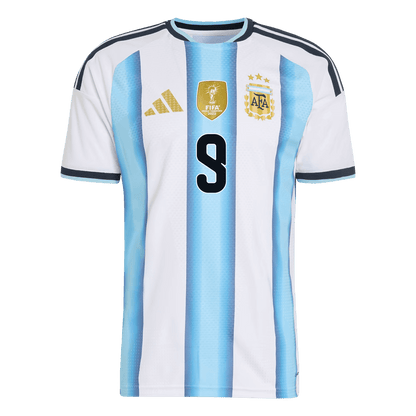 J.ÁLVAREZ #9 Argentinië Thuis Spelersversie Voetbalshirt 2026 - Slim Fit