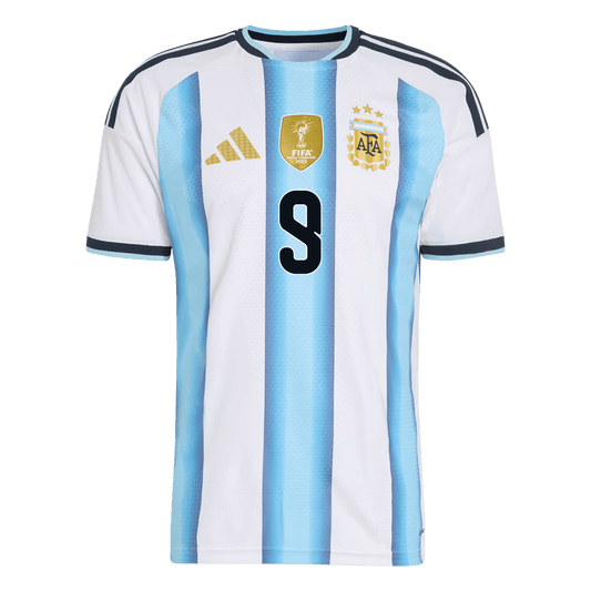 J.ÁLVAREZ #9 Argentinië Thuis Spelersversie Voetbalshirt 2026 - Slim Fit