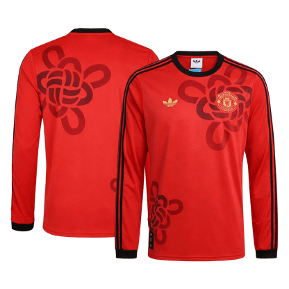 Heren Manchester United Lange Mouwen Voetbalshirt 2025/26 - achterkant