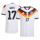 WIRTZ #17 Duitsland Spelersversie thuisshirt WK Voetbal 2026 - slim fit