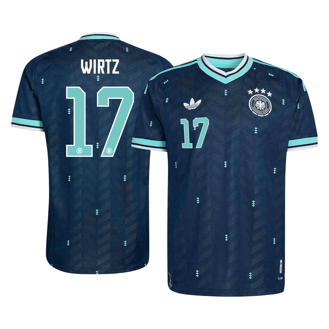WIRTZ #17 Duitsland Uit Spelersversie Voetbalshirt WK Voetbal 2026 - Slim Fit - voorkant