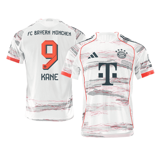 KANE #9 Bayern Munich Uit Spelersversie Voetbalshirt 2025/26 - Slim Fit