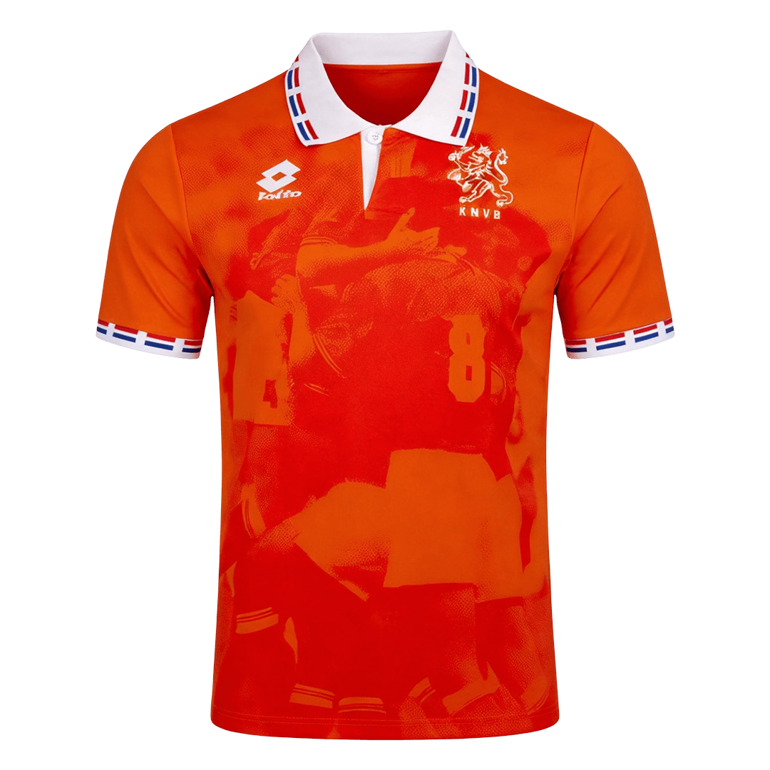 Retro Nederland Thuis Voetbalshirt 1996 - voorkant