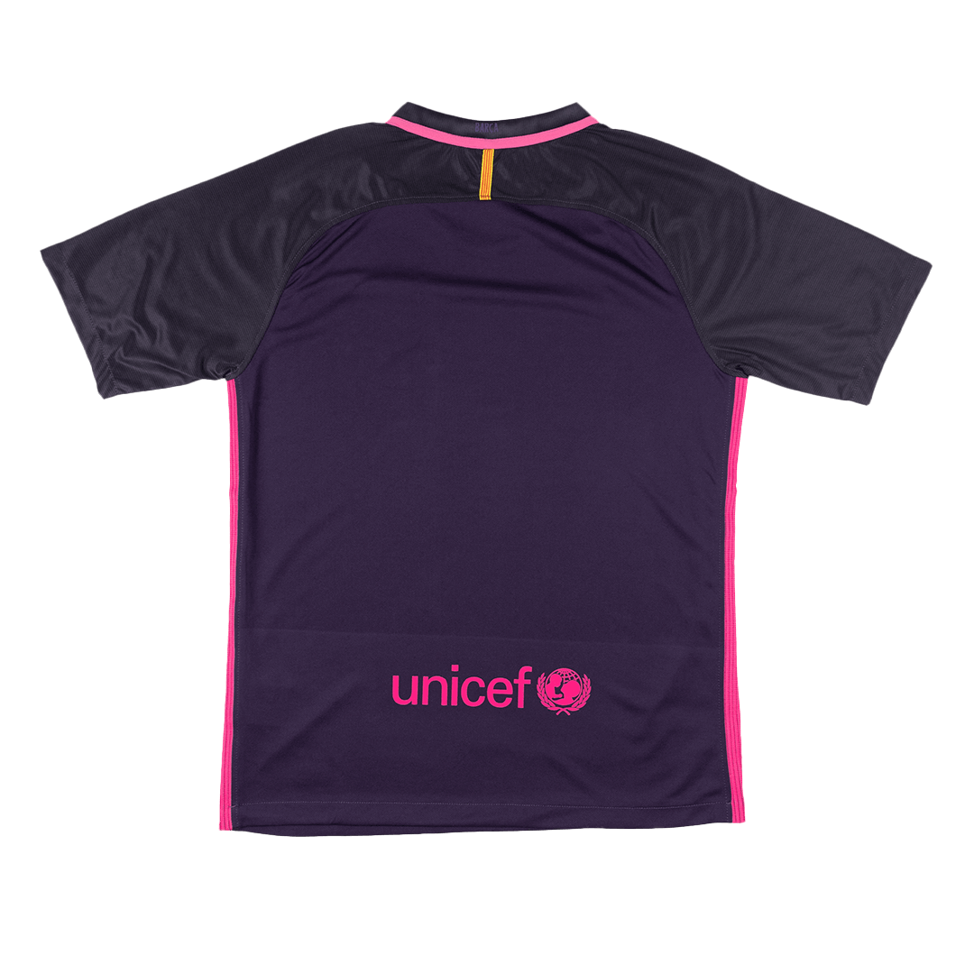 Retro Barcelona Uit Voetbalshirt 2016/17 - achterkant