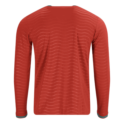 Portugal Thuis Spelersversie Lange Mouwen Voetbalshirt 2026 - Slim Fit - achterkant
