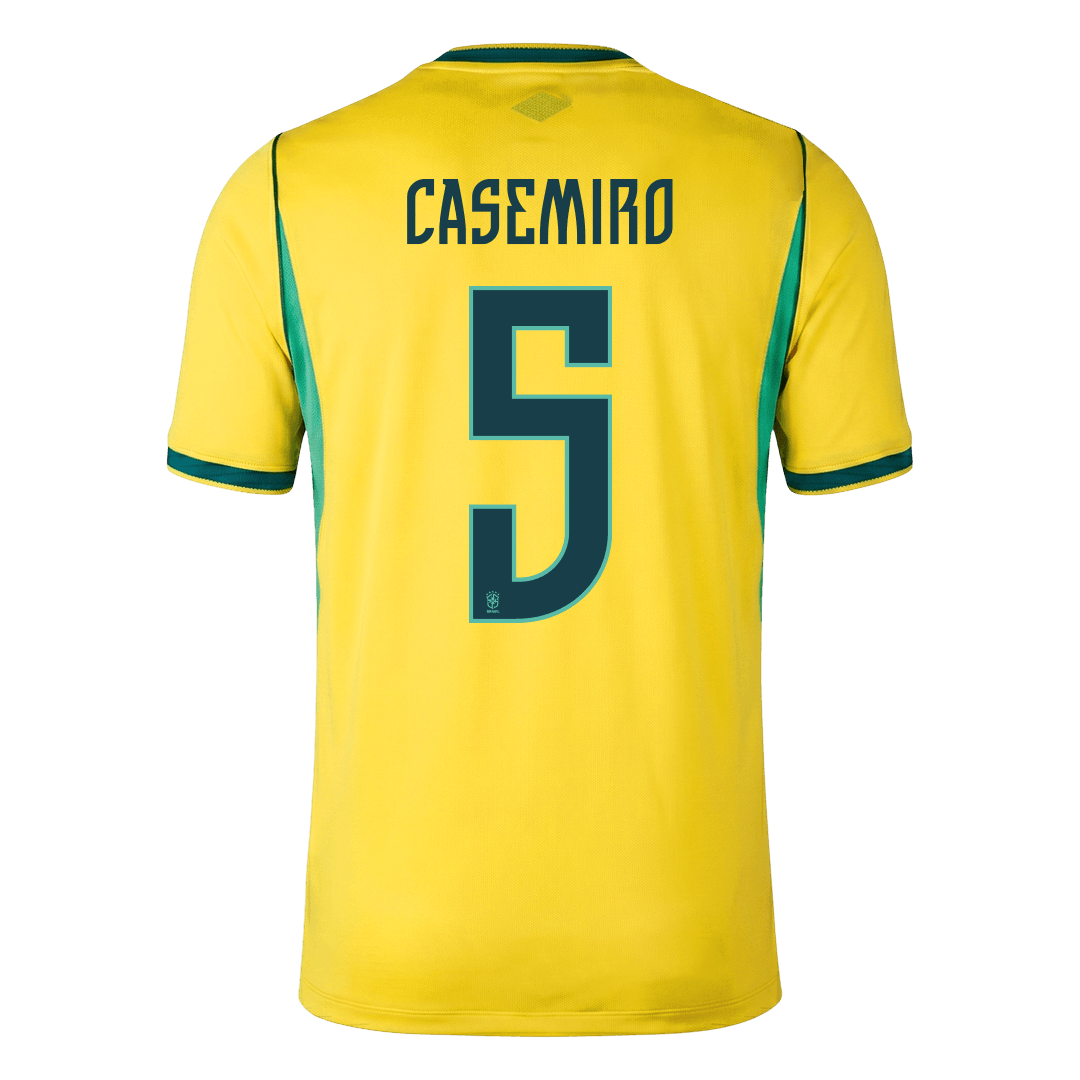 CASEMIRO #5 Maillot de Foot Domicile Brésil Homme Coupe du Monde 2026