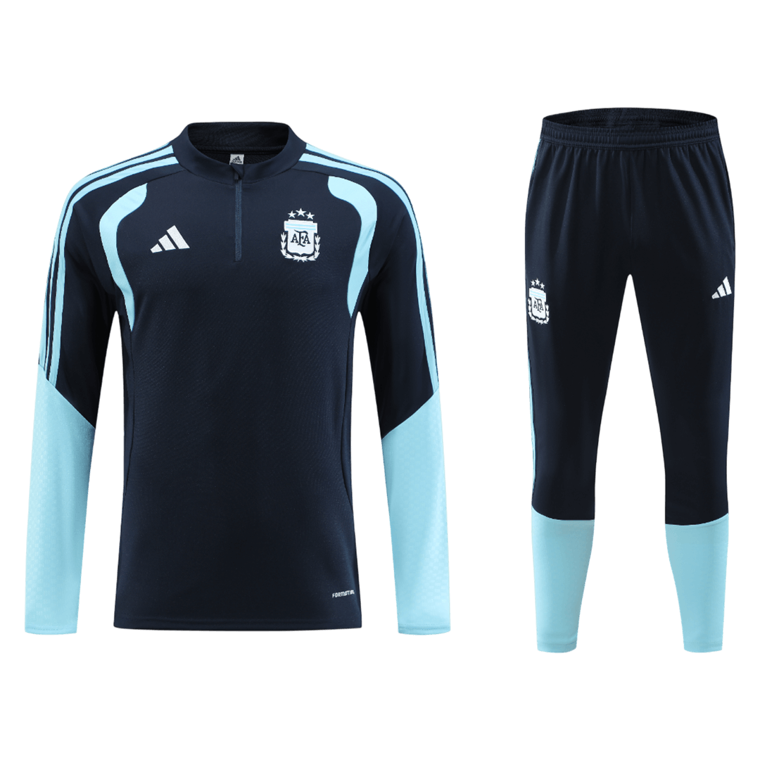 Argentinië Joggingpak met rit Set(top+broek) 2026 Navy football shirt