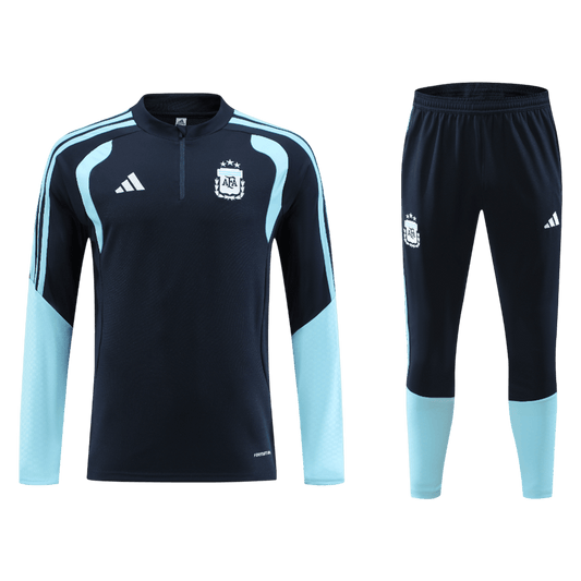 Argentinië Joggingpak met rit Set(top+broek) 2026 Navy football shirt
