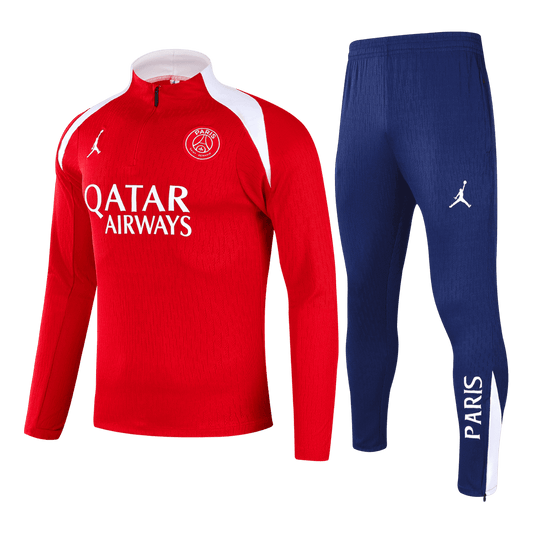 PSG Joggingpak met rit Set(top+broek) 2025/26 Red football shirt